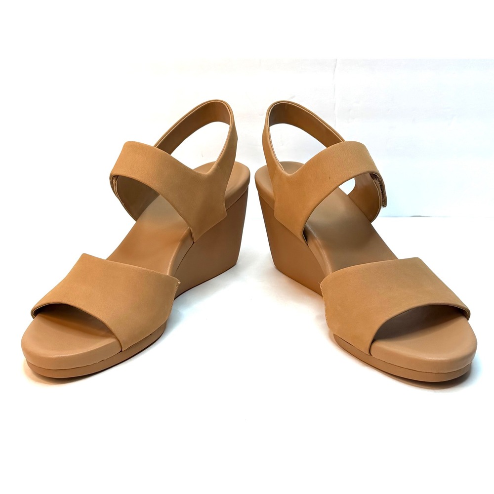 Naturalizer Women's Imani Open Round Toe Wedge Sandals Cookie Dough 9M NWT/BOX - Picture 10 of 10